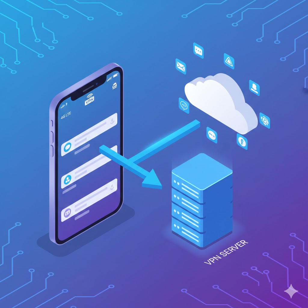 Cách để có thông báo cho IOS khi dùng VPN 4G