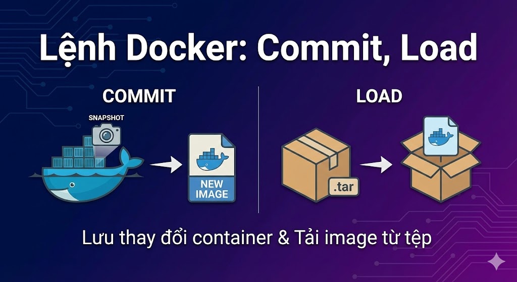 Lệnh Docker : Commit, Load
